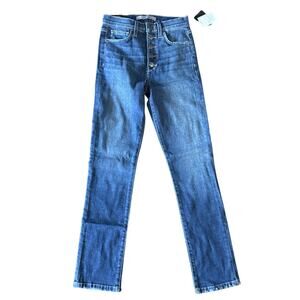 JOE'S Jeans Flawless HighRise Button Fly Skinny Ankle Denim 23 $188 NEW